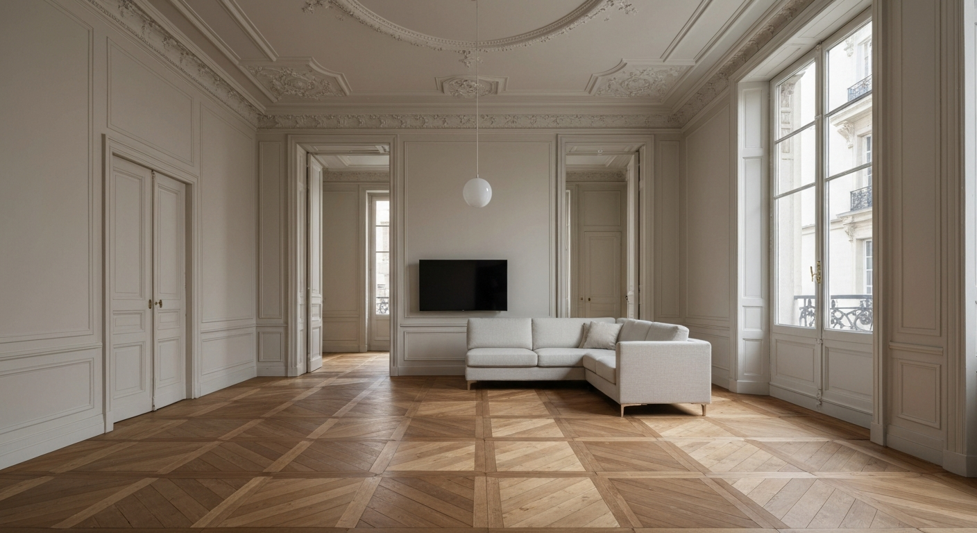 Rénovation appartement haussmannien : préserver le cachet