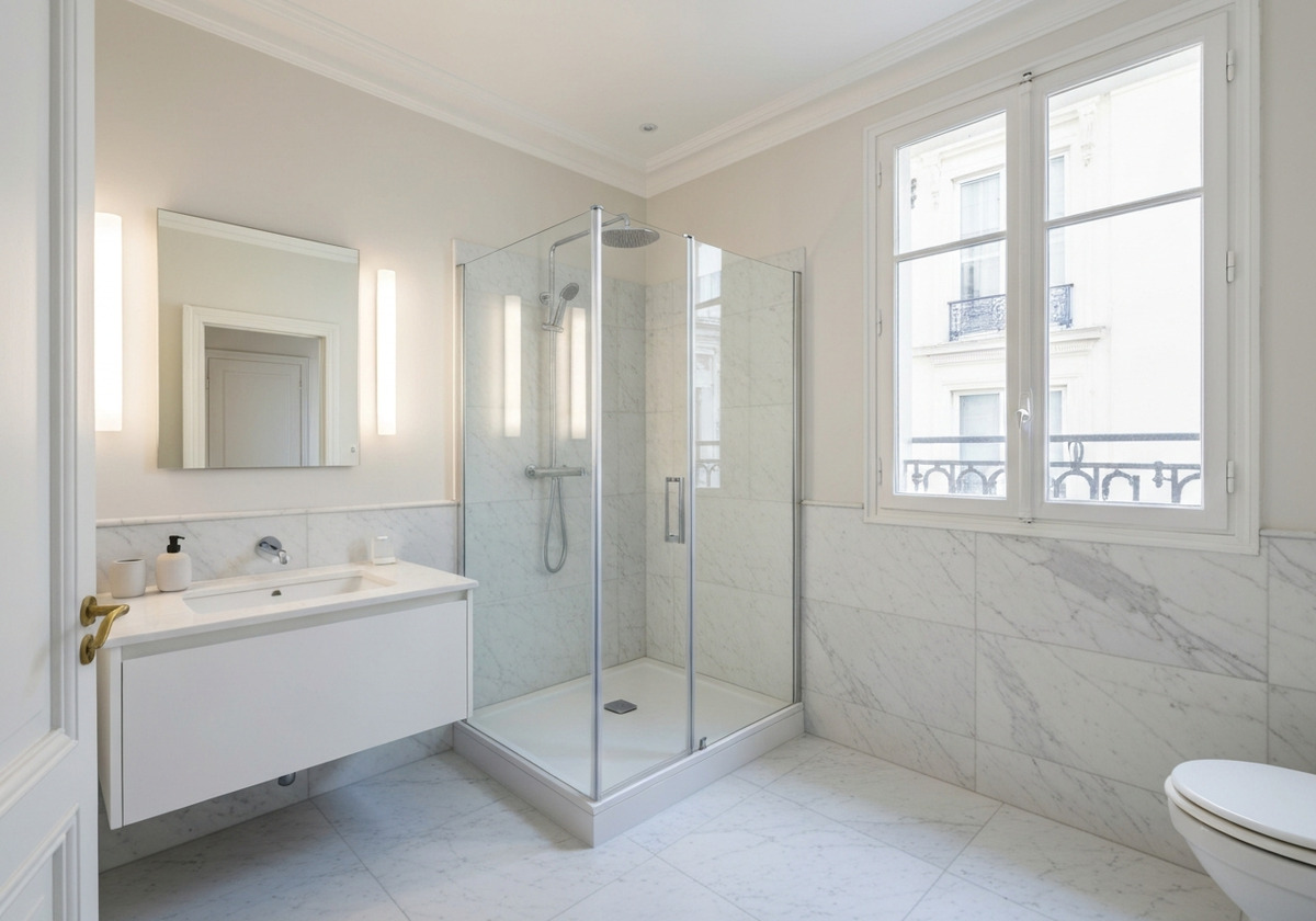 Salle de bain rénovée Nova Habitat