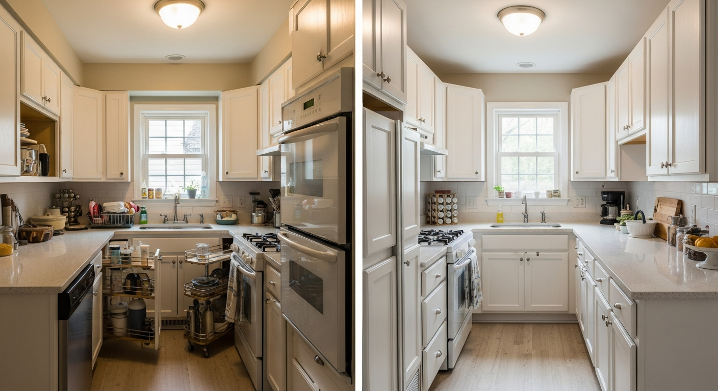 Cuisine moderne rénovée - Rénovation cuisine par Nova Habitat