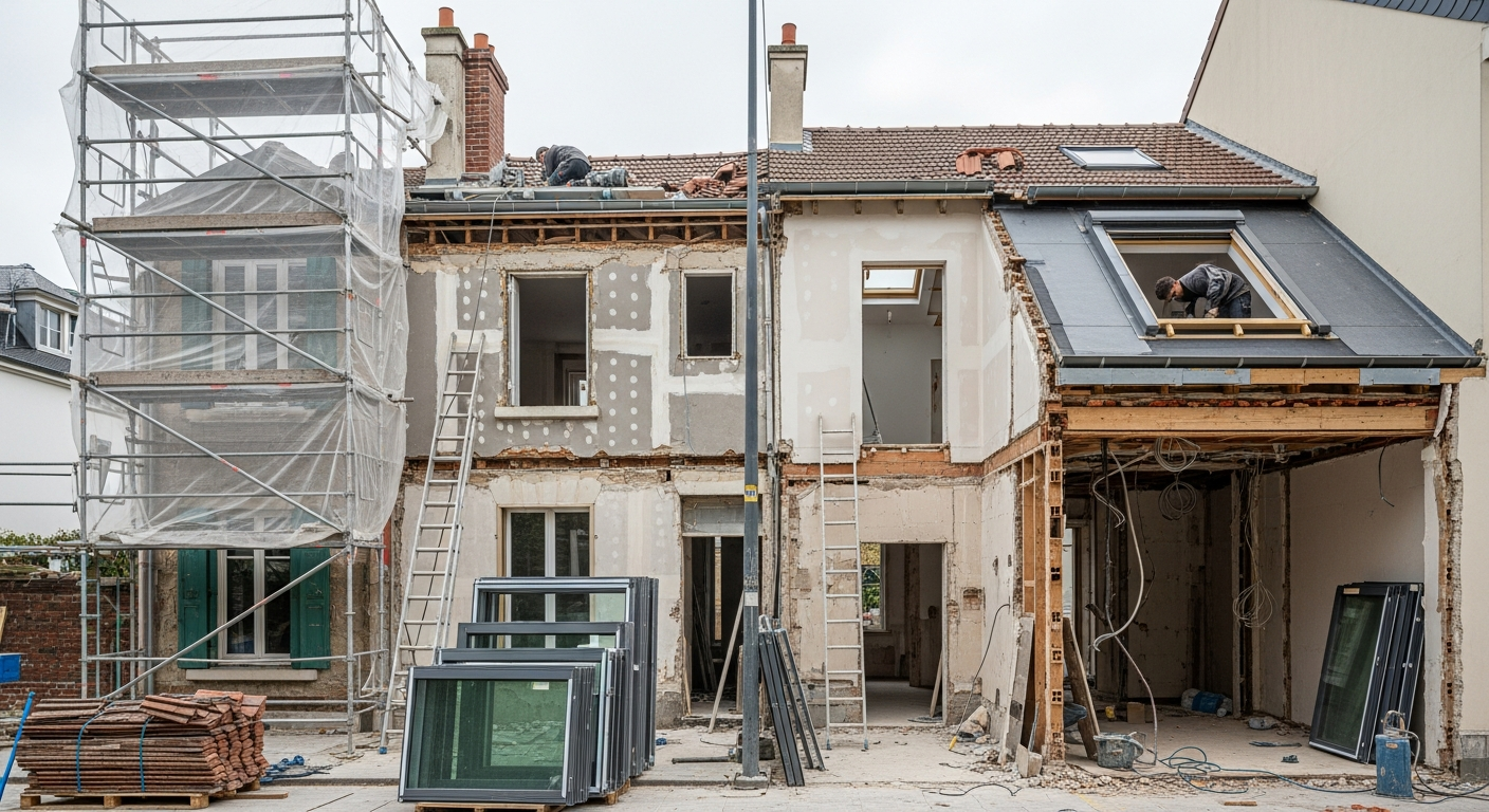 Réalisation Rénovation maison à Fontenay-sous-Bois (94120) Fontenay-sous-Bois 94120 - Nova Habitat